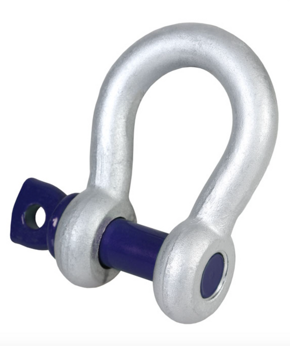 GT Blue Pin Grade 6 Bow Shackles with Screw Collar Pin